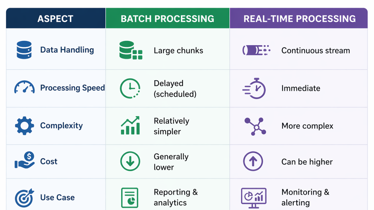 Batch vs Real-Time Processing in Microsoft Fabric